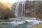 Tortum Uzundere waterfall from down in Uzundere, Erzurum