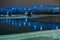 TORUN, POLAND - JANUARY 08, 2016: Night view of the road Bridge of Jozef Pilsudski over the Vistula river in Torun. Originally