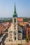 Torun,Poland-September 11,2016:Torun panorama seen from tower of