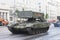 TOS-1 Heavy Flamethrower System multiple rocket launcher and thermobaric weapon mounted on a T-72 tank chassis