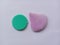 Tosca powder puff and purple triangle puff for foundation and powder