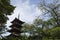 Toshogu shrine pagoda in Tokyo Japan