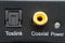 toslink gateway in macro photography detail