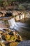 The Toss river waterfalls in Winterthur, Switzerland