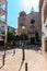 Tossa de Mar, Spain, August 2018. View of the Catholic Church in the center of the residential quarter of the coastal city.