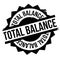 Total Balance rubber stamp