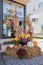 Total Image Salon storefront decorated in fall decor