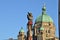 Totem Pole In Front of B.C. Legislature Building