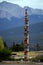 Totem pole, Jasper, Alberta, Canada.