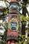 Totem Poles at Brockton Point in Stanley Park, Vancouver, Canada