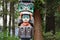 Totem Poles at Brockton Point in Stanley Park, Vancouver, Canada