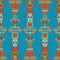 Totem poles seamless pattern