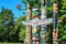 Totem in Vancouver Stanley Park, British Columbia, Canada