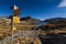 Totensee at the summit of the Grimsel Pass in the alps