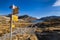 Totensee at the summit of the Grimsel Pass in the alps