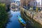 Totnes, Devon, UK - January 16. View along the River Dart in Totnes, Devon on January 16, 2024