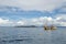 Totora boat on the Titicaca Lake