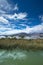 Totora boat on the Titicaca lake near Puno