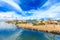 Totora boat on the Titicaca lake near Puno