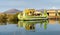 Totora boat  on the Titicaca lake, Peru