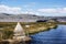 Totora plantation Puno View from the Cruise Boat of Lake Titicaca, Puno, Peru, South America
