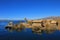 Totora reed floating islands Uros, lake Titicaca, Peru