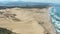 Tottori Sand Dunes  Aerial Tilt Revealing Shot