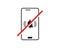 Touch Android Mobile Phone - Please Mute your Mobile Phone , Silent Mobile phone, Volume Off Icon