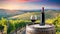 A touch of elegance: red wine idyll in the Tuscan sun