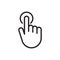 Touch Fingerprint Scan Icon. Biometrics concept