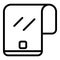 Touch flex screen icon, outline style