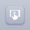 Touch, gesture button, best vector on a gray background, EPS 10