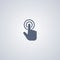 Touch gesture click , vector best flat icon