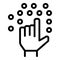 Touch learning icon outline vector. School education