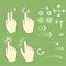 Touch screen gesture hand signs