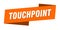 touchpoint banner template. touchpoint ribbon label.
