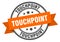 touchpoint label. touchpoint round band sign.