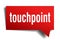 Touchpoint red 3d speech bubble