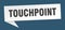touchpoint speech bubble. touchpoint ribbon sign.