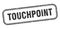 touchpoint stamp. touchpoint square grunge sign