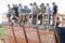 Tough Mudder: Racers Jumping off Walk the Plank