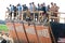 Tough Mudder: Racers Jumping off Walk the Plank