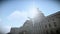 Tour airplane flying over The United States Capitol in Washington, DC footage