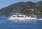 Tour boat from Levanto in the Ligurian Sea off the Cinque Terre, Northern Italy