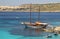 Tour boat in Malta