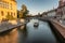 Tour boat on river Odra in Wroclaw