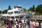 Tour boat with tourist lifted Ballard Locks