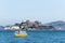 Tour boats/ ferry boats surrounding the famous Prison Island of Alcatraz