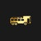 Tour, bus, icon gold icon. Vector illustration of golden style