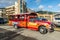 Tour bus Pirates of the Caribbean in Road Town, Tortola, British Virgin Islands
